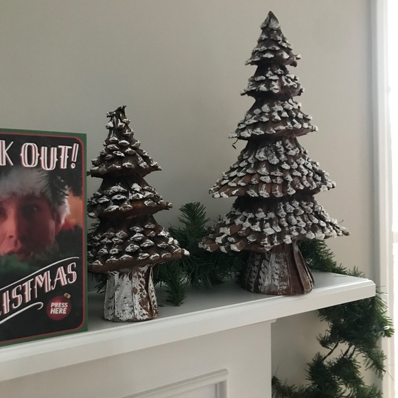 3 Christmas Trees with Snow Alpine Alpes Table top decor Ashland - Picture 3 of 6